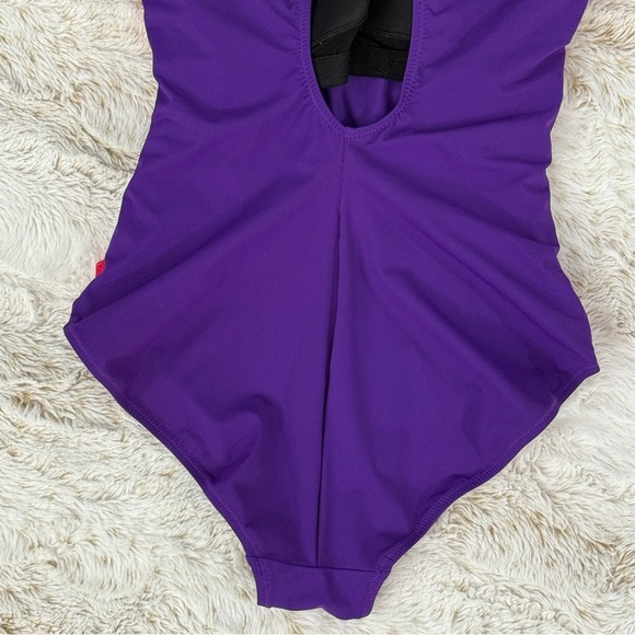 Gottex Rainbow Goddess Shirred Ombre One-Piece Swimsuit Size 12 - Picture 5 of 10